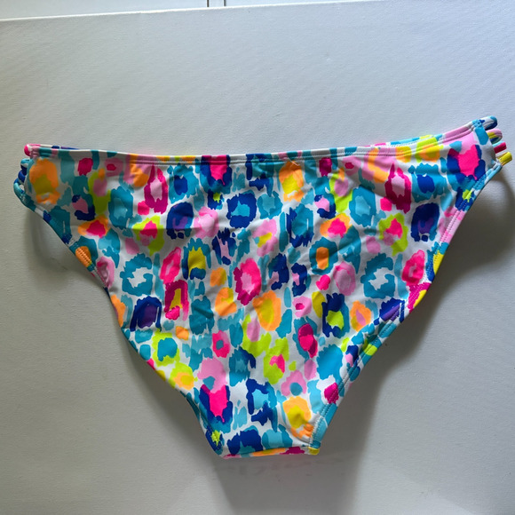 New SALT COVE (Macy's) Strappy Side Multicolor Print Juniors Size XL - Picture 3 of 4